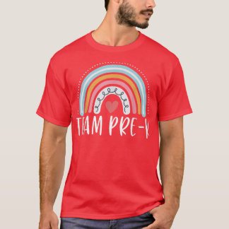 T-shirt Team PreK Cute Rainbow Heart PreK Enseignement pré