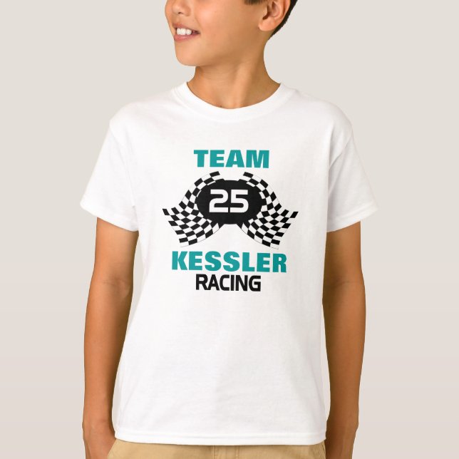 T-shirt Team Racing Family Kids (Devant)