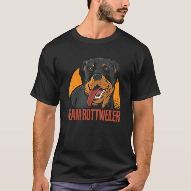T-shirt Team Rottweiler  Dog Owner  Rottie   (Devant)