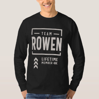 T-shirt Team Rowen Membre à vie Funny Nom Rowen