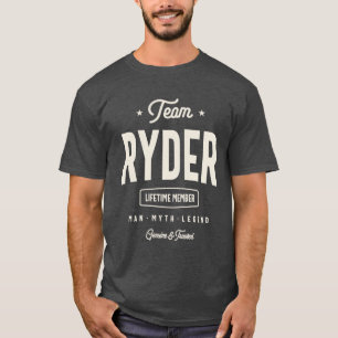 T-shirt Team Ryder Lifetime Member Ryder Name
