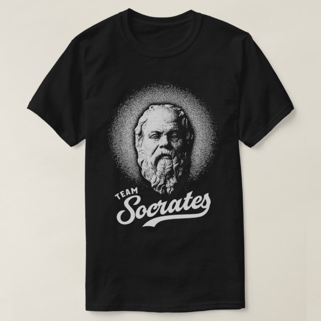T-shirt Team Socrates Philosophie Retro Design (Design devant)