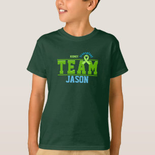 T-shirt Team Transplant Sport Green Ribbon personnalisable