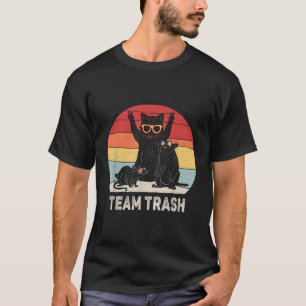 T-shirt Team Trash Opossum Raccoon Rat Animaux Garbage