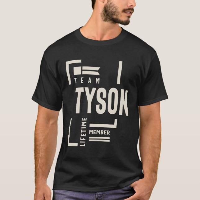 T-shirt Team Tyson Membre à vie Tyson Nom (Devant)