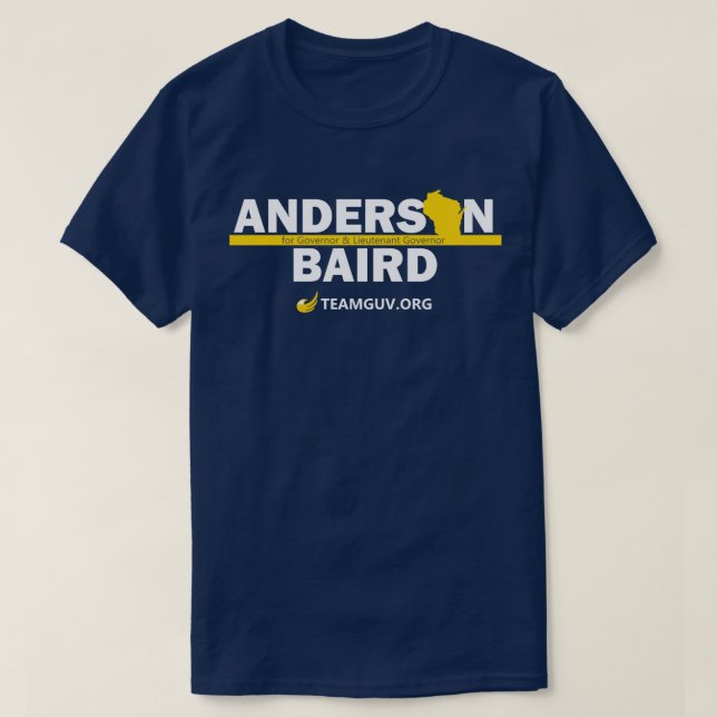 T-shirt TeamGuv - Anderson/Baird (Design devant)