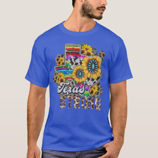 T-shirt Teas Strong Map Tournesol & Cheetah Motif Tee &