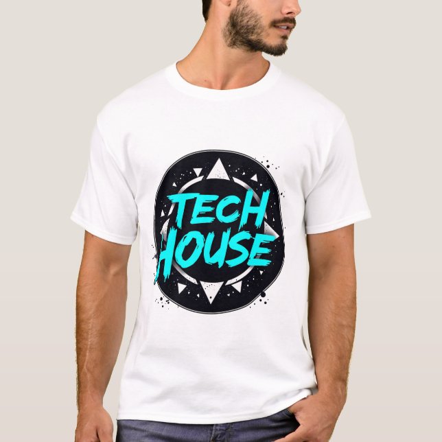 T-shirt Tech House Vibes - Musique Électronique Groove (Devant)
