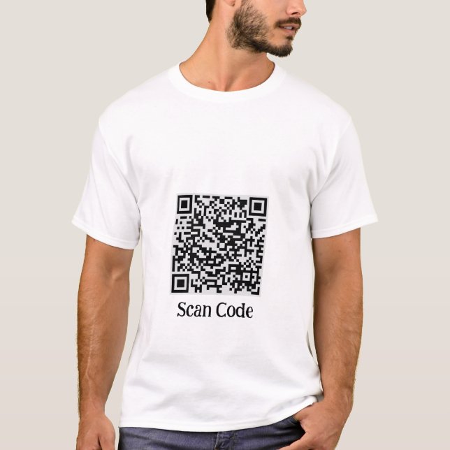 T-shirt Tech‑Wear QR Code Shirt” (Devant)