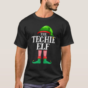T-shirt Techie Elf Famille de jumelage Groupe Noël P
