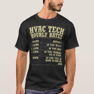T-shirt Technician hourly rate hvac