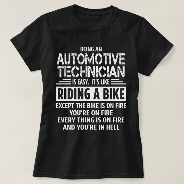 T-shirt Technicien automobile (Design devant)