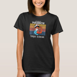 T-shirt Technicien de dialyse de guerrière de première lig