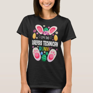 T-shirt Technicien de dialyse Enseignant Bunny Jour de Pâq