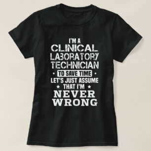 T-shirt Technicien de laboratoire clinique