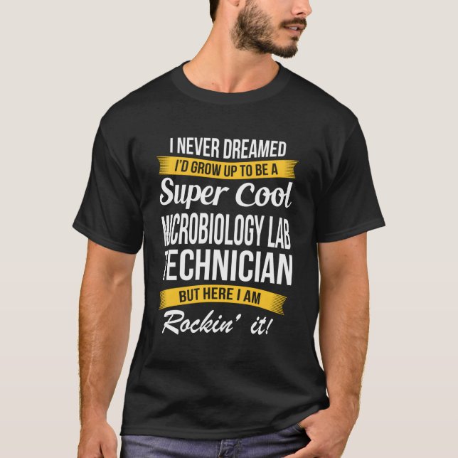 T-shirt Technicien de laboratoire en microbiologie (Devant)
