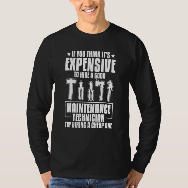 T-shirt Technicien de maintenance Devis techniques industr (Devant)
