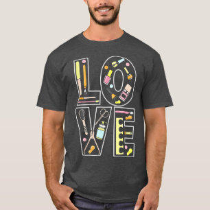 T-shirt Technicien de ongle Aimer Artiste de technologie d