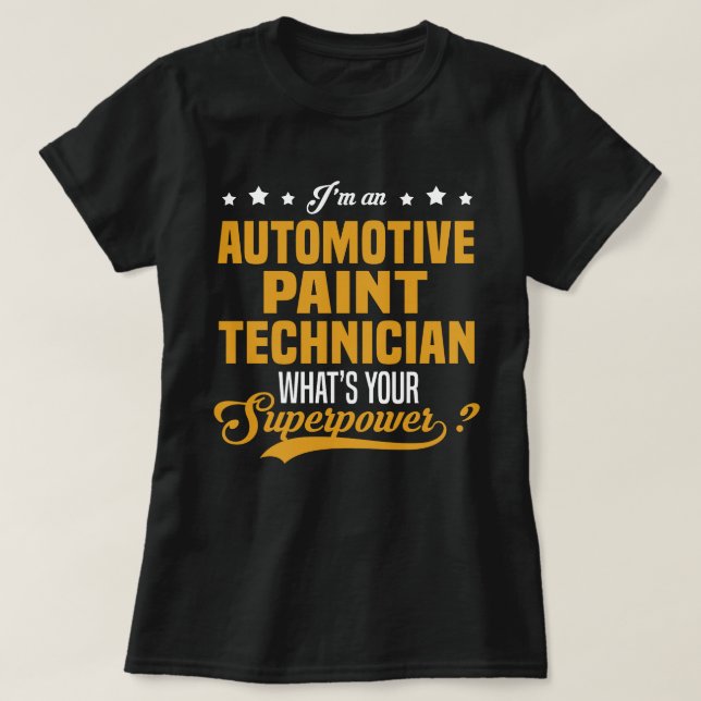 T-shirt Technicien de peinture automobile (Design devant)