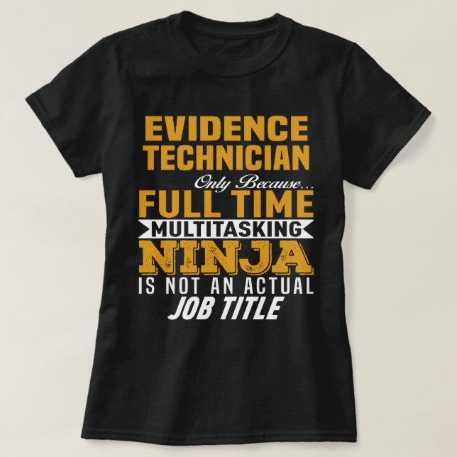 T-shirt Technicien de preuve (Design devant)