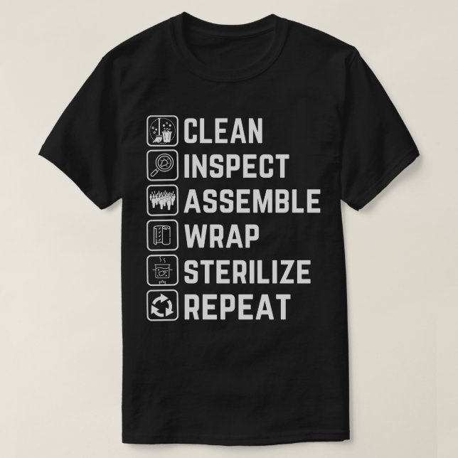 T-shirt Technicien de traitement stérile (Design devant)