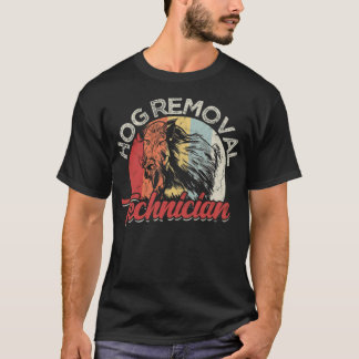 T-shirt Technicien d'enlèvement de porc noir laboratoire c