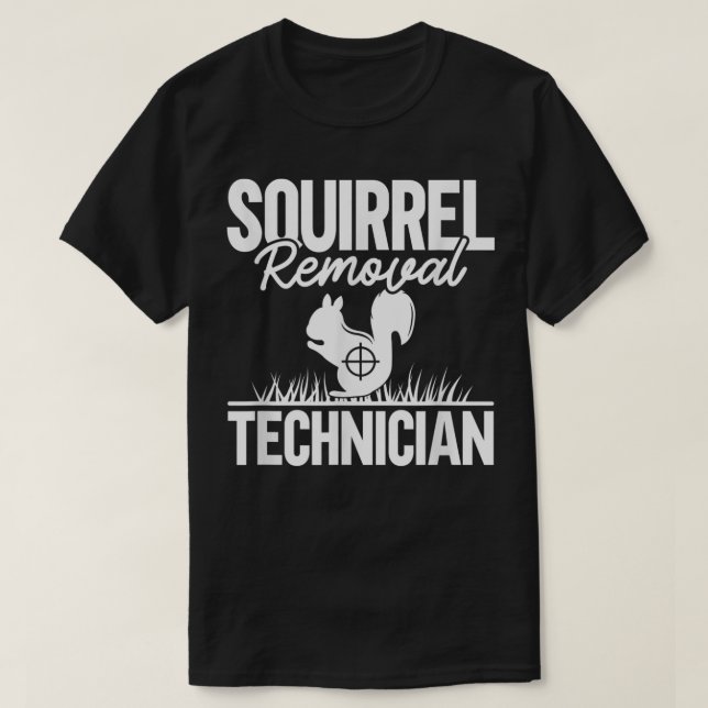 T-shirt Technicien d'enlèvement d'écureuil Mens Drôle Écur (Design devant)