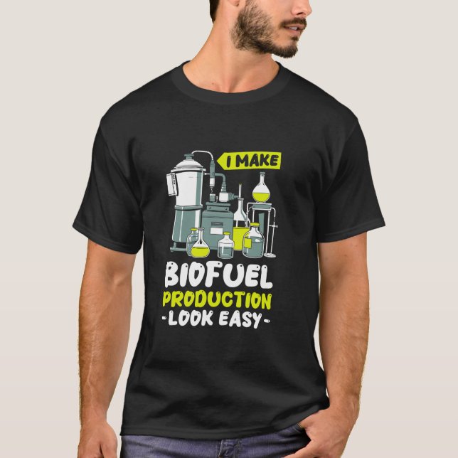 T-shirt Technicien en biocombustibles biodiesel pour les é (Devant)