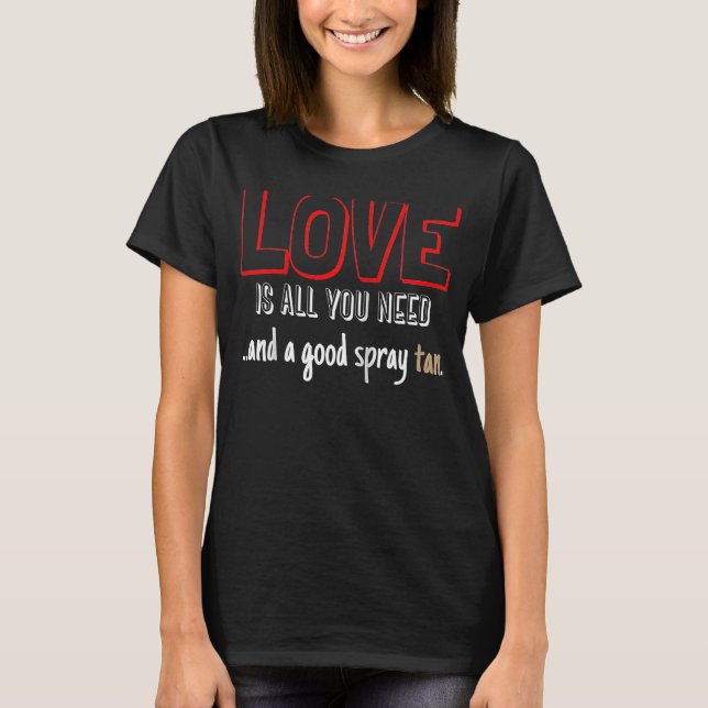 T-shirt Technicien en bronzage Valentines Esthéticien Ragl (Devant)