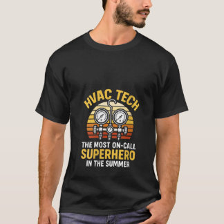 T-shirt Technicien en CVC pour femmes Retro Superhero Air