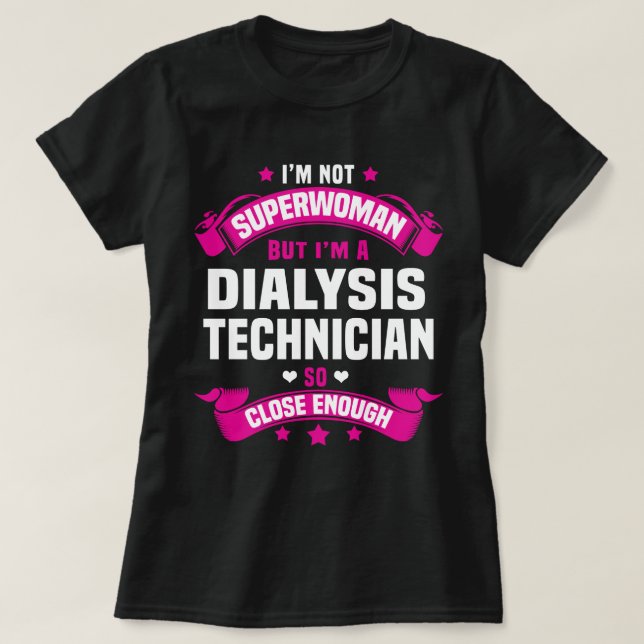 T-shirt Technicien en dialyse (Design devant)