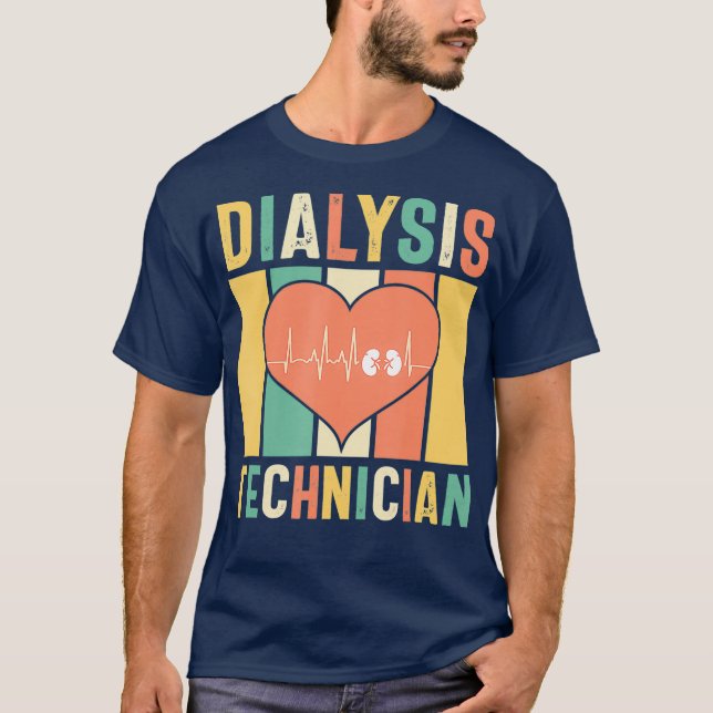 T-shirt Technicien en dialyse Semaine de technologie Néphr (Devant)