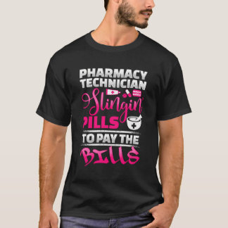 T-shirt Technicien En Pharmacie Lingin Pills Pour Payer Le