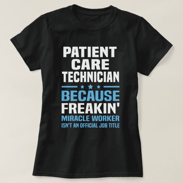 T-shirt Technicien en soins aux patients (Design devant)