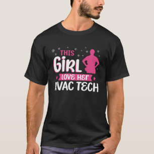 T-shirt Technicien en technologie HVAC Girlfriend Vintage