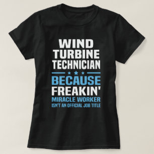 T-shirt Technicien en turbines éoliennes