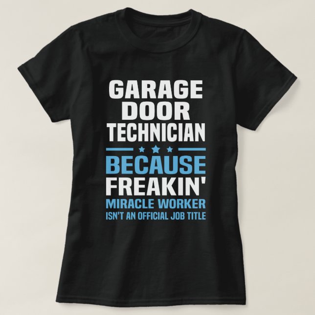 T-shirt Technicien Garage Door (Design devant)