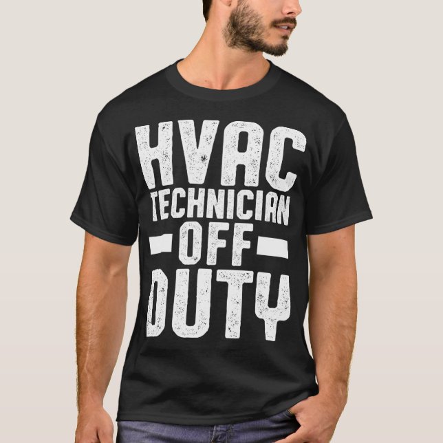 T-shirt Technicien HVAC Désactivé Funny Tech HVAC (Devant)