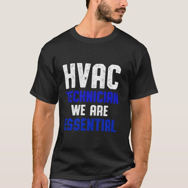 T-shirt Technicien Hvac Essentiel Funny Hvac Tech (Devant)