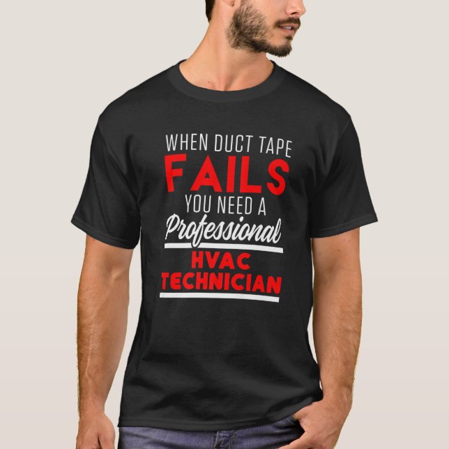 T-shirt Technicien HVAC Funny Tech HVAC (Devant)