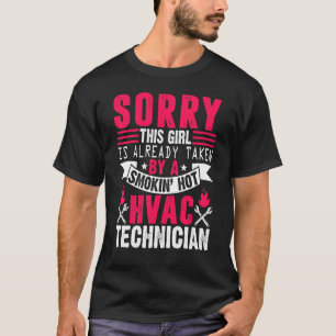 T-shirt Technicien Hvac Mécanicien Femme Service Hvacr Tec