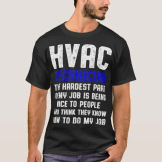 T-shirt Technicien HVAC Pièce Drôle Technique HVAC