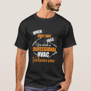 T-shirt Technicien Hvac Professionnel Drôle Hvac Tech