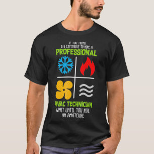 T-shirt Technicien HVAC professionnel HVAC Chauffage
