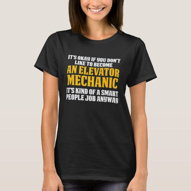 T-shirt Technicien intelligent de maintenance de mécanicie (Devant)