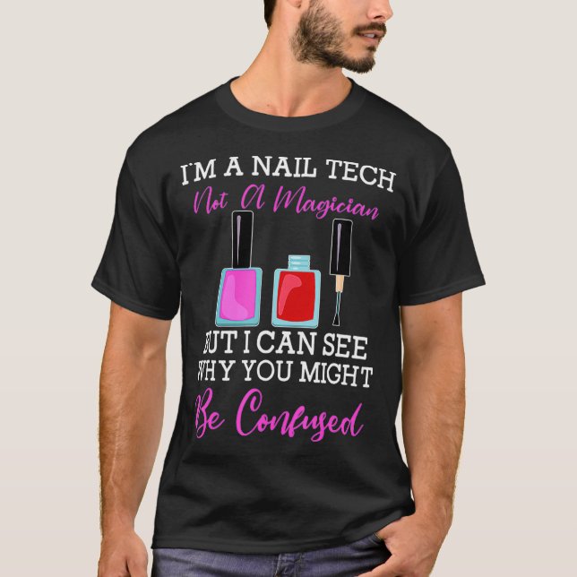 T-shirt Technicien manicuriste des ongles techniques (Devant)