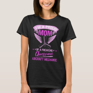 T-shirt Technicien Mère Ingénieur Aéronefs Mécanique 1