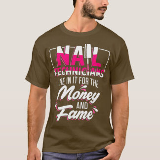 T-shirt Technicien Nail Argent Technicien Nail