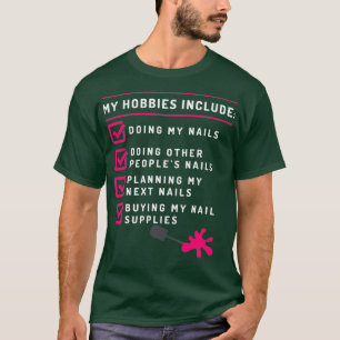 T-shirt Technicien Nail Atteint Artiste Nail Tech