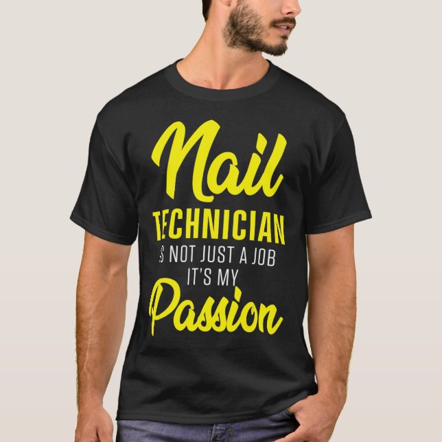 T-shirt Technicien Nail Certified Nail Tech Artist _63 (Devant)